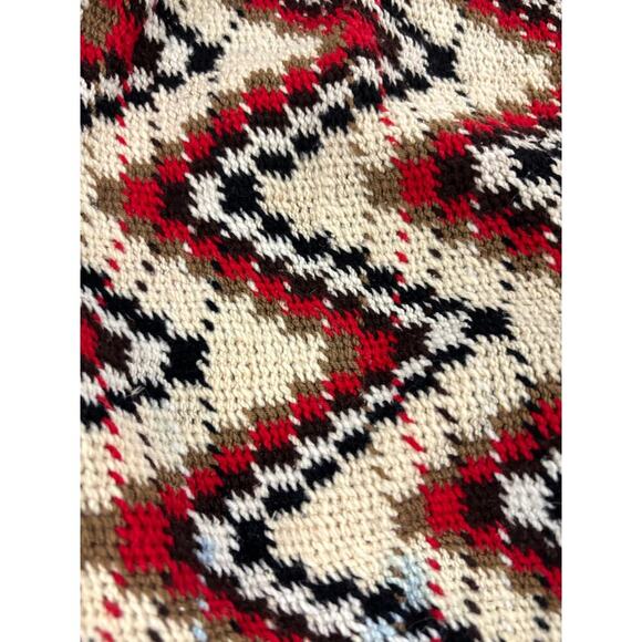 VTG Handmade Crocheted Hand Woven Purse Zigzag - Picture 10 of 16